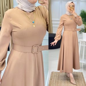 Mevlana kemerli elbise