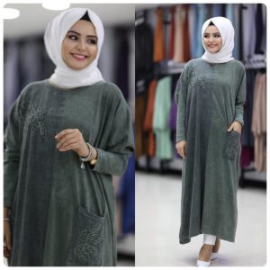Taşlanmış pamuklu Tunik