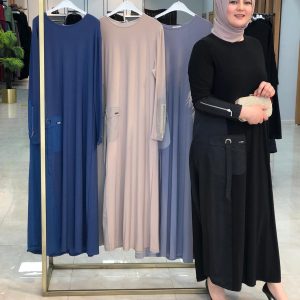 Sandy kumaş büyük beden elbise