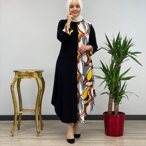 Büyük beden balon kesim elbise