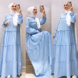 Poplin kumaş salaş elbise