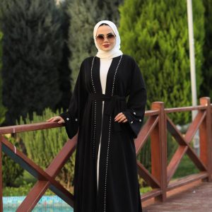 Krep kumaş İncili ferace