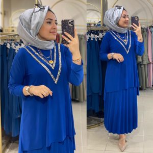 V Payetli etekli takım