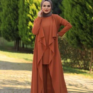 Üçlü takım kaşkorse kumaş