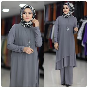 Pamuklu viskon Tunik pantolon
