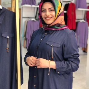 Tensel kumaş büyük beden gömlek