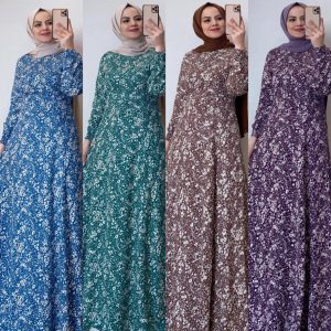 Pamuklu Belden oturtmalı elbise