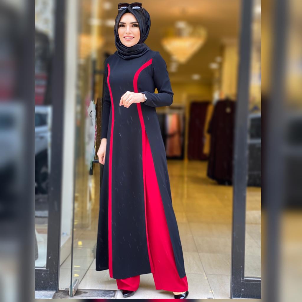 Krep kumaş Tunik pantolon