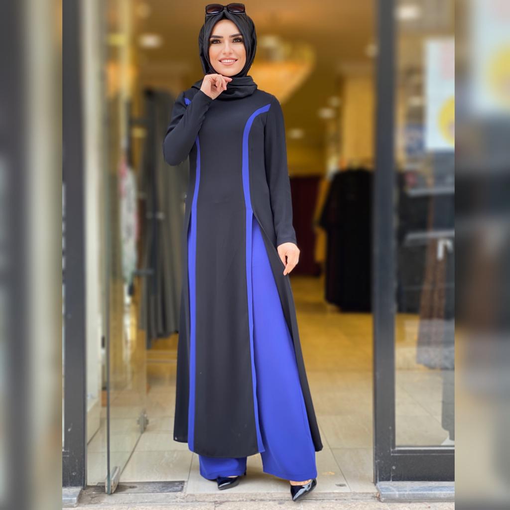 Krep kumaş Tunik pantolon - Görsel 4
