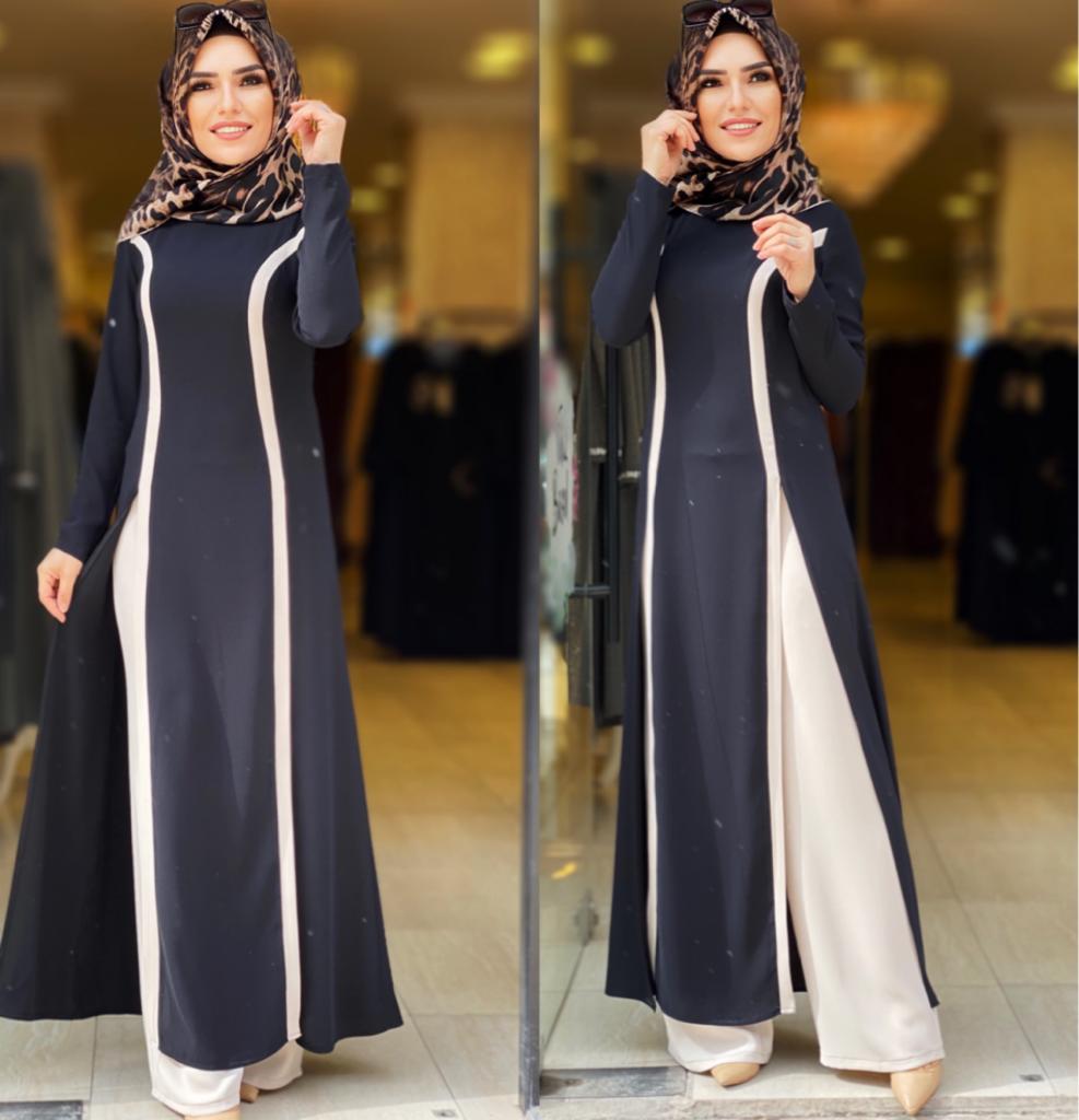 Krep kumaş Tunik pantolon - Görsel 5