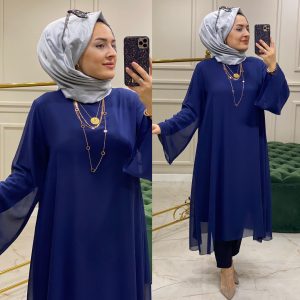 Büyük beden Şifon Sandy Tunik