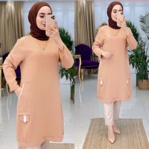 Ayrobin kumaş Bahar tunik