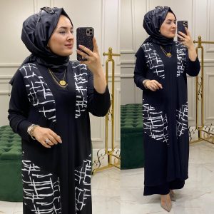 Tilda kumaş Tuğra üçlü takım