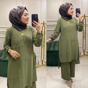 Ayrobin kumaş safir takım