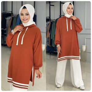Ayrobin kumaş Ribanalı tunik
