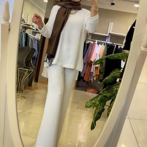 Ayrobin kumaş Filiz Tunik