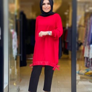 Ayrobin kumaş Filiz Tunik