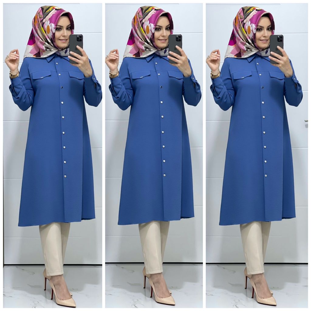 Ayrobin kumaş şura Tunik