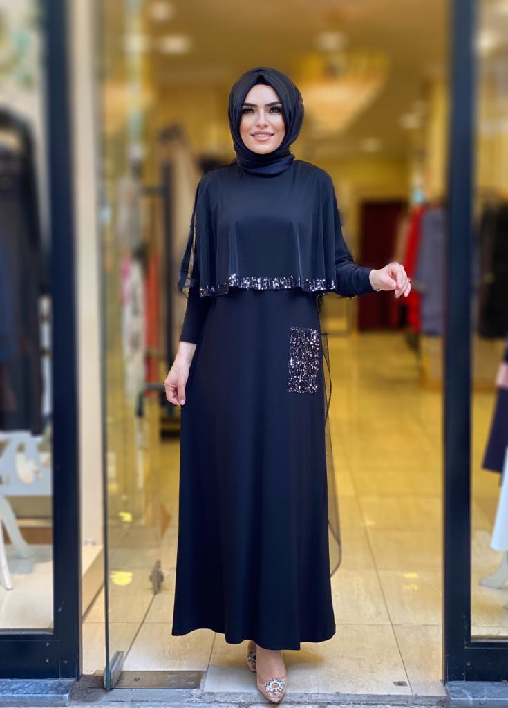 Sandy kumaş Filiz abiye - Görsel 6