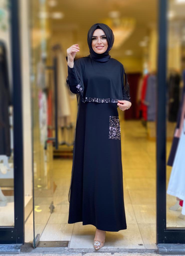 Sandy kumaş Filiz abiye - Görsel 4