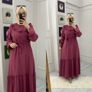 Ayrobin kumaş Şeyma elbise