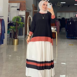 Sandy kumaş Ebruli Etekli takim