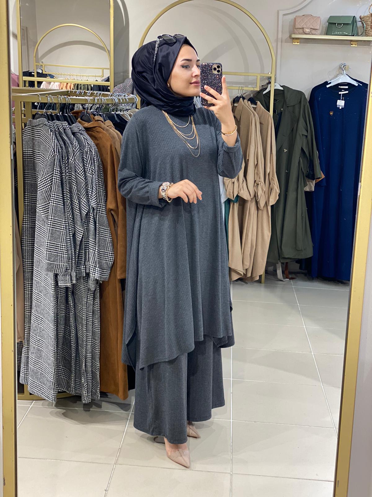 Fitili örme kumaş salaş takım - Görsel 9
