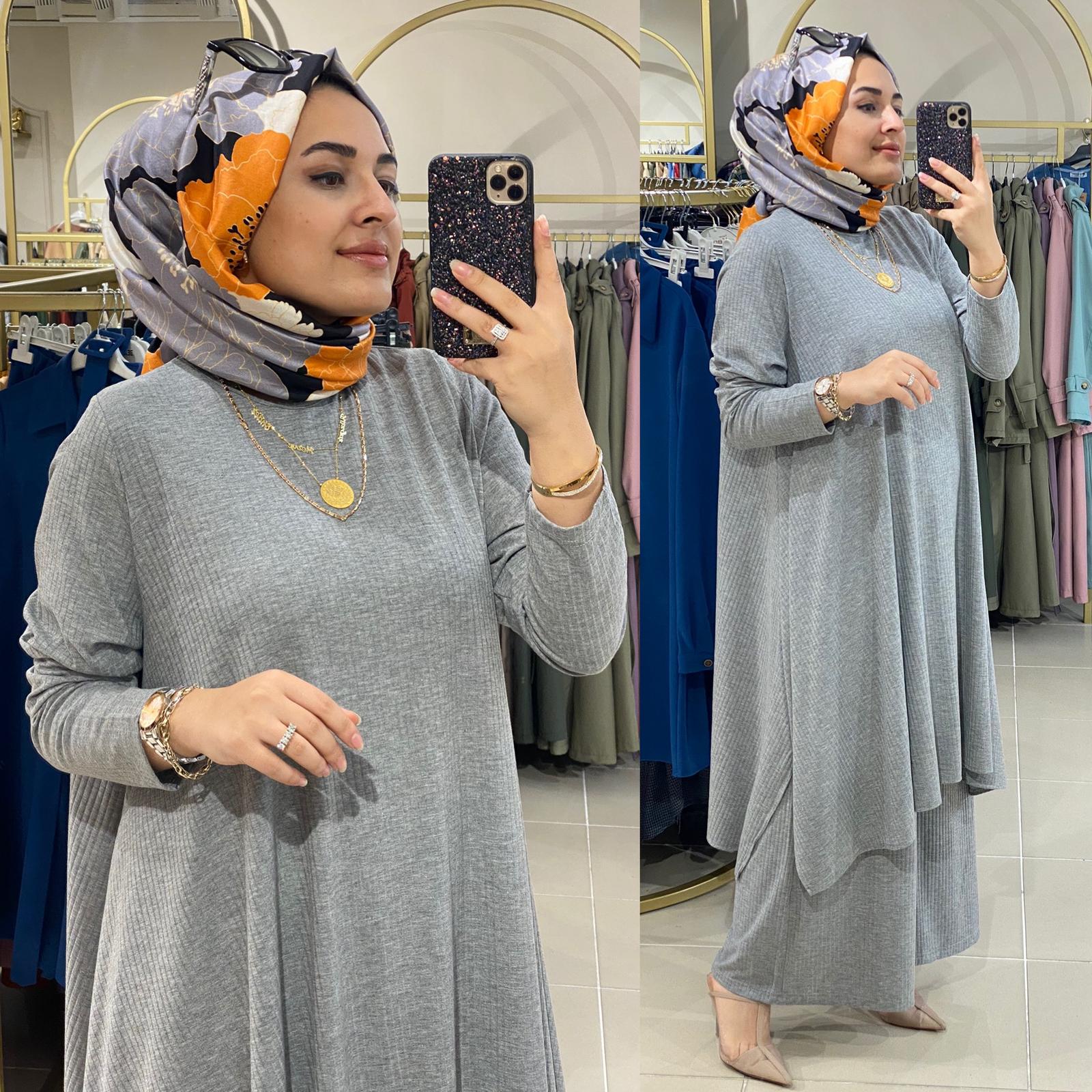 Fitili örme kumaş salaş takım - Görsel 4