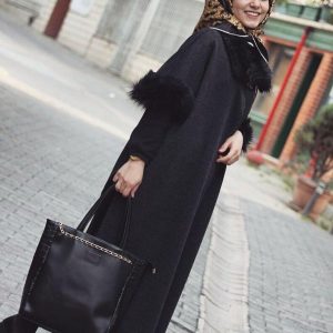 İnce kaşe kürklü pelelin