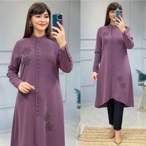 Etamin kumaş büyük beden tunik