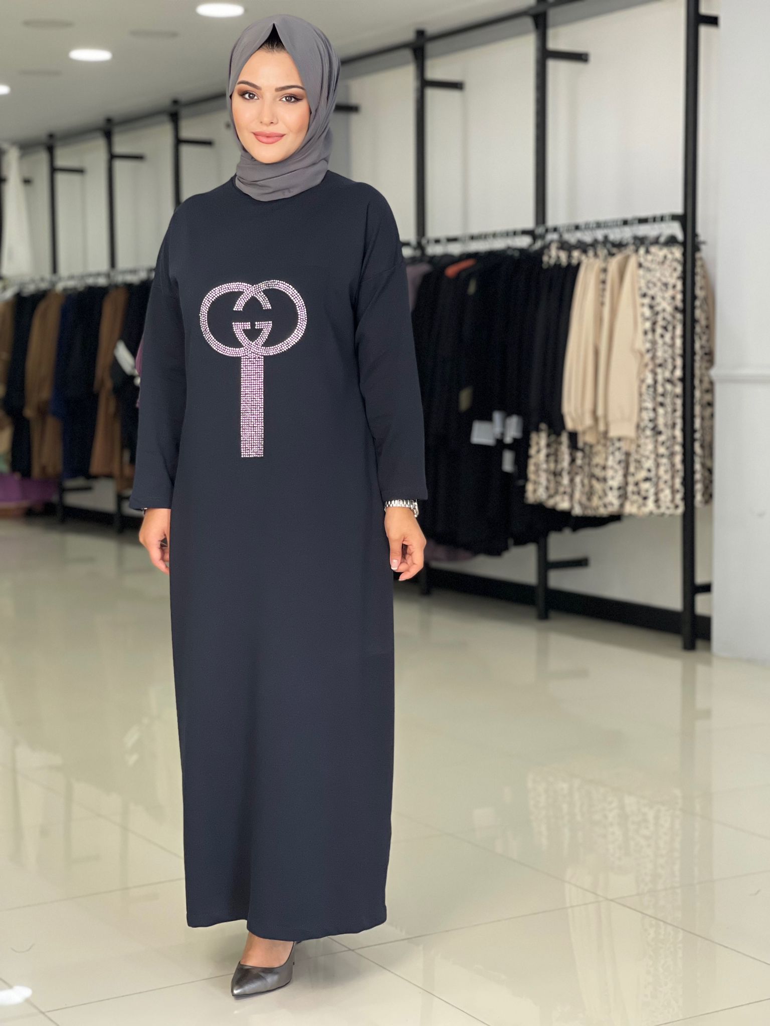 İkiiplik kumaş Gucci elbise - Görsel 6