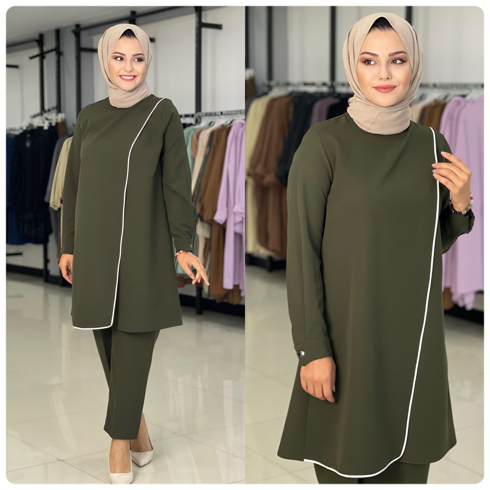 Douple krep bilyeli aşkın takım - Görsel 5