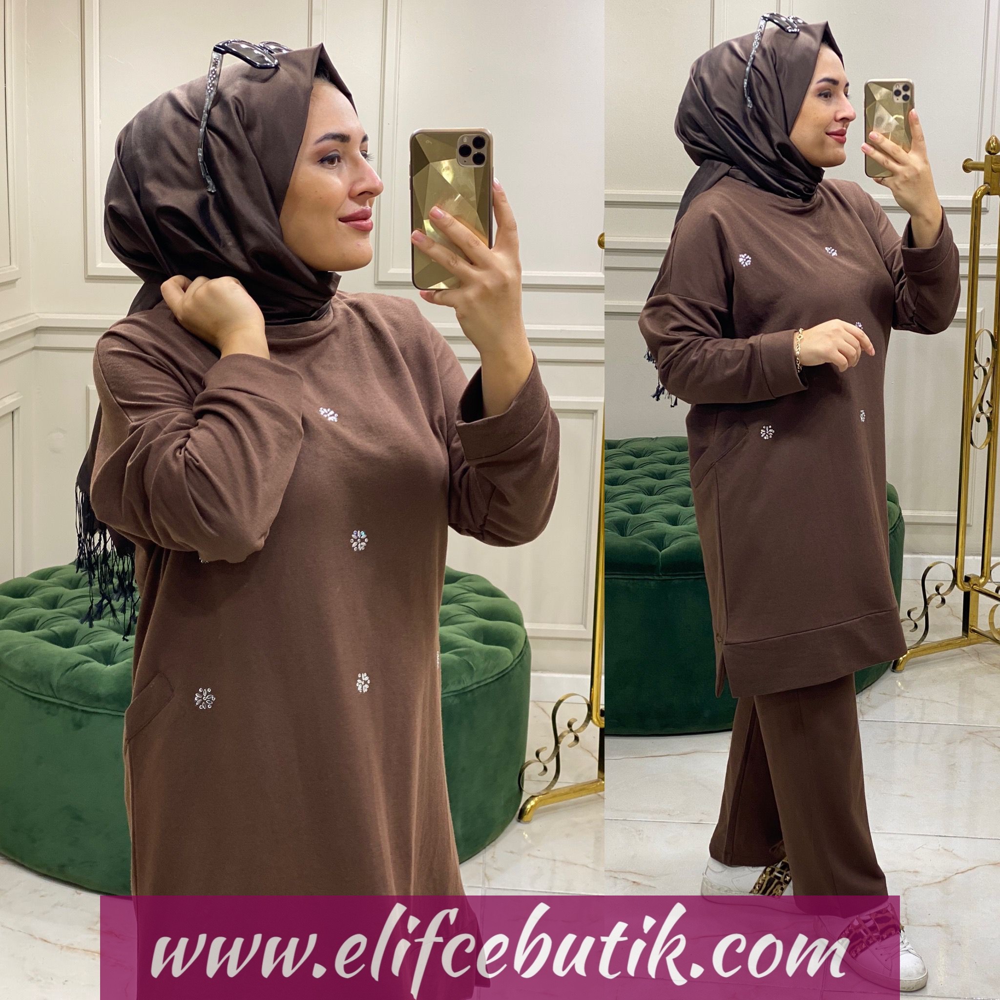 İki iplik kumaş Spor takım - Görsel 3