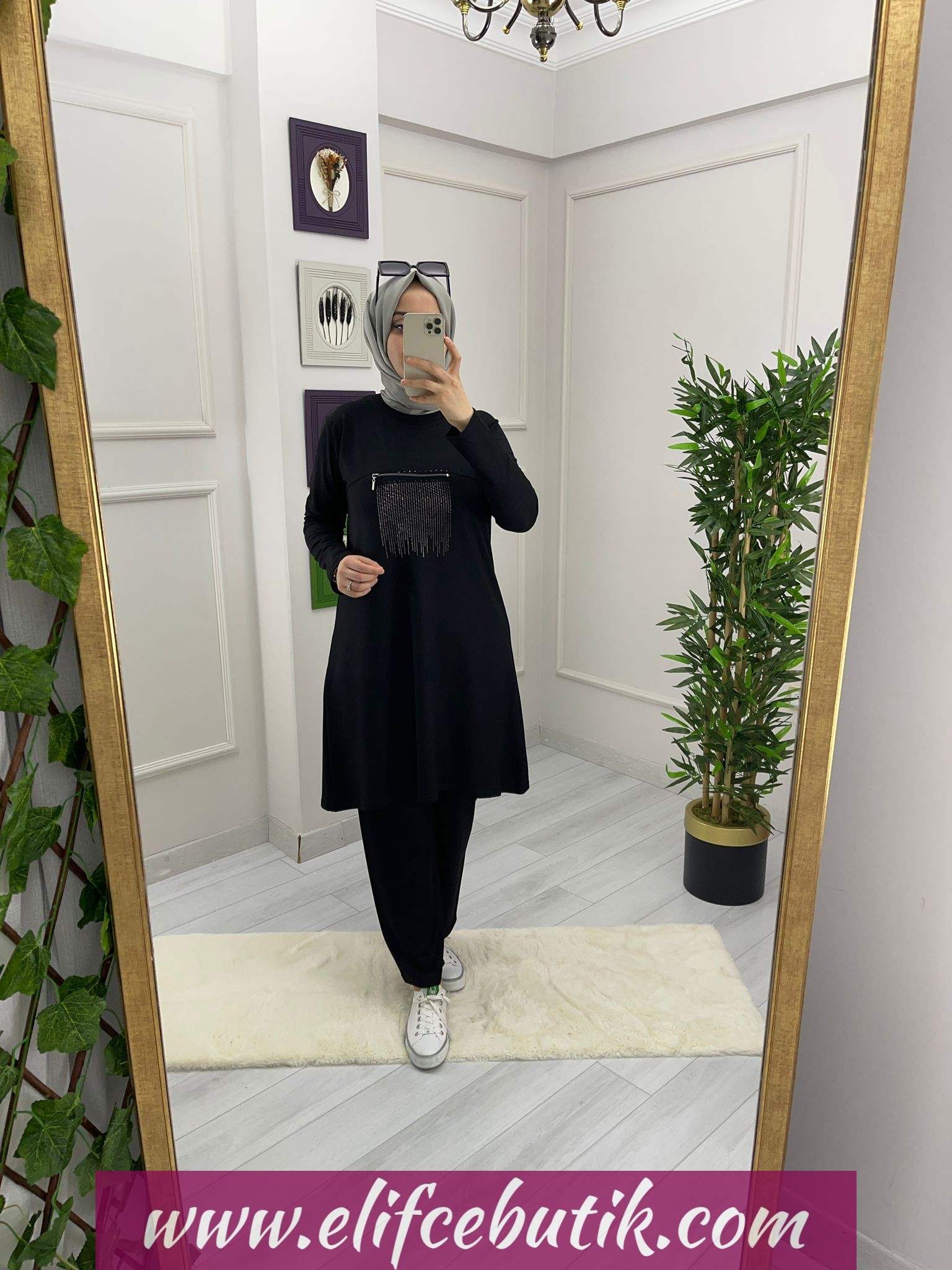 Aymoli kumaş büyük beden takım - Görsel 2