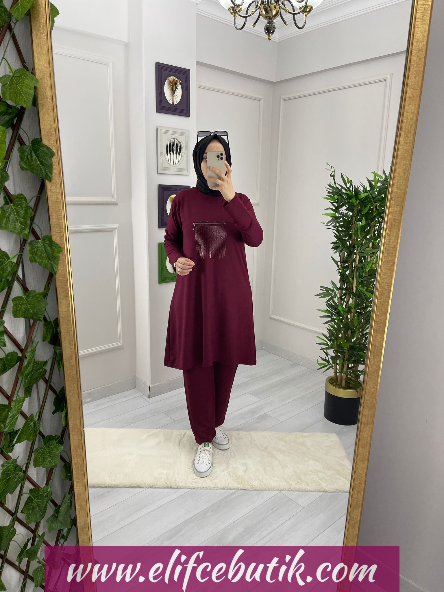 Aymoli kumaş büyük beden takım - Görsel 3