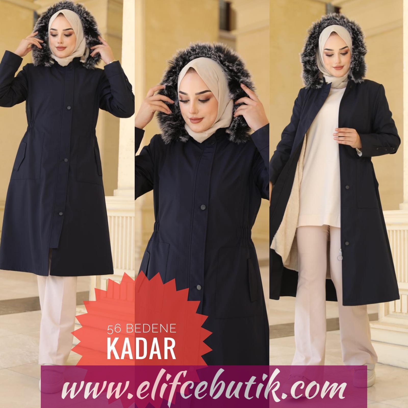 Su geçirmez kürklü kaban - Görsel 7