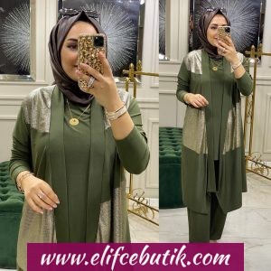 Tilda kumaş Paris üçlü takım