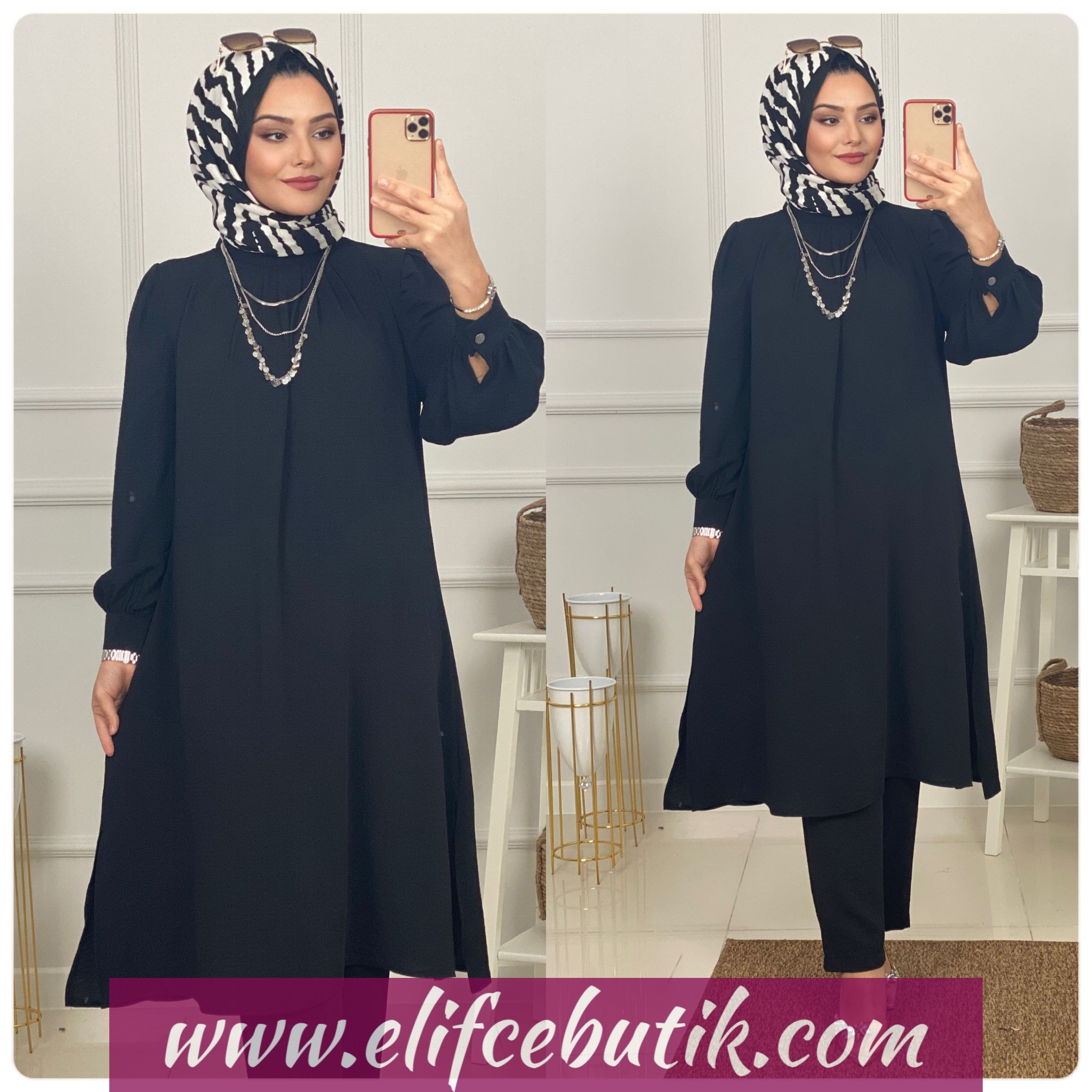 İthal ayrobin kumaş henna takim - Görsel 3