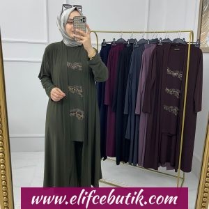 Sandy kumaş Miray üçlü takım
