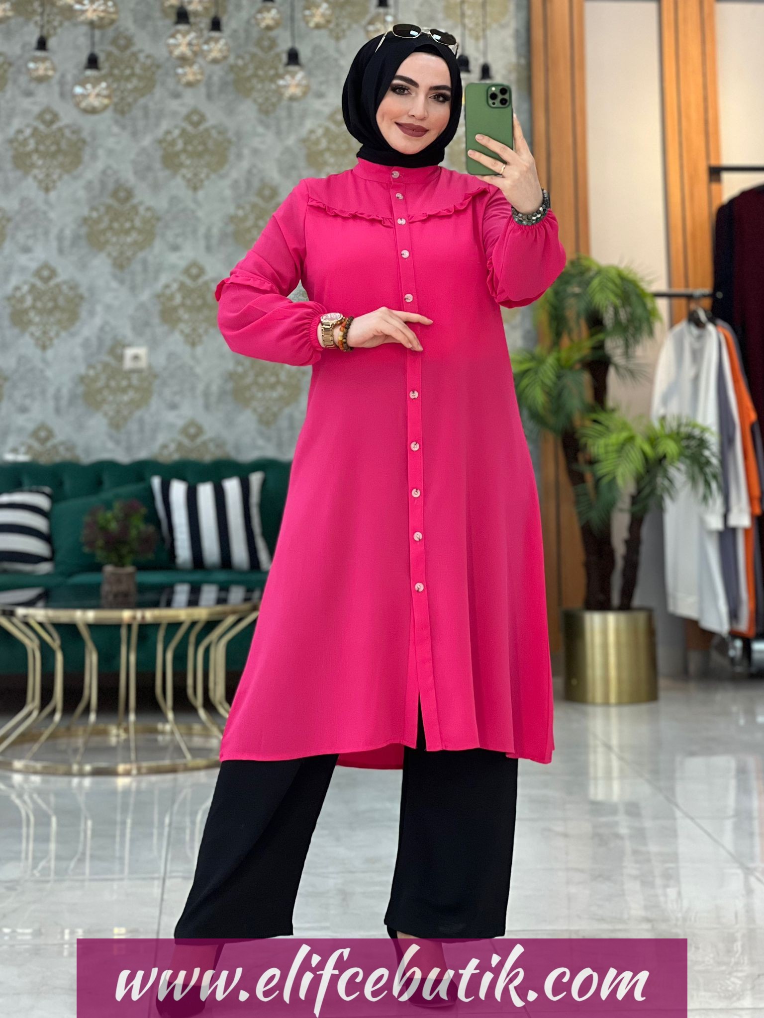 Büyük beden Tunik pantolon - Görsel 5