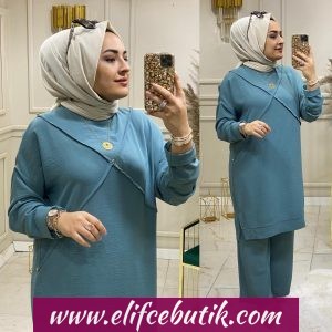 Ayrobin kumaş ikili takım büyük beden