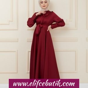 Büyük beden Mevlana saten elbise