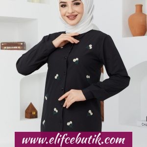 Papatya nakışlı Tunik