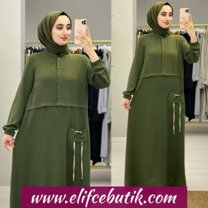 Ayrobin kumaş Zühre elbise