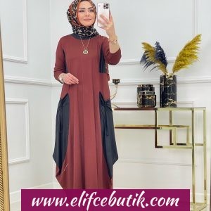 Viskon kumaş büyük beden elbise