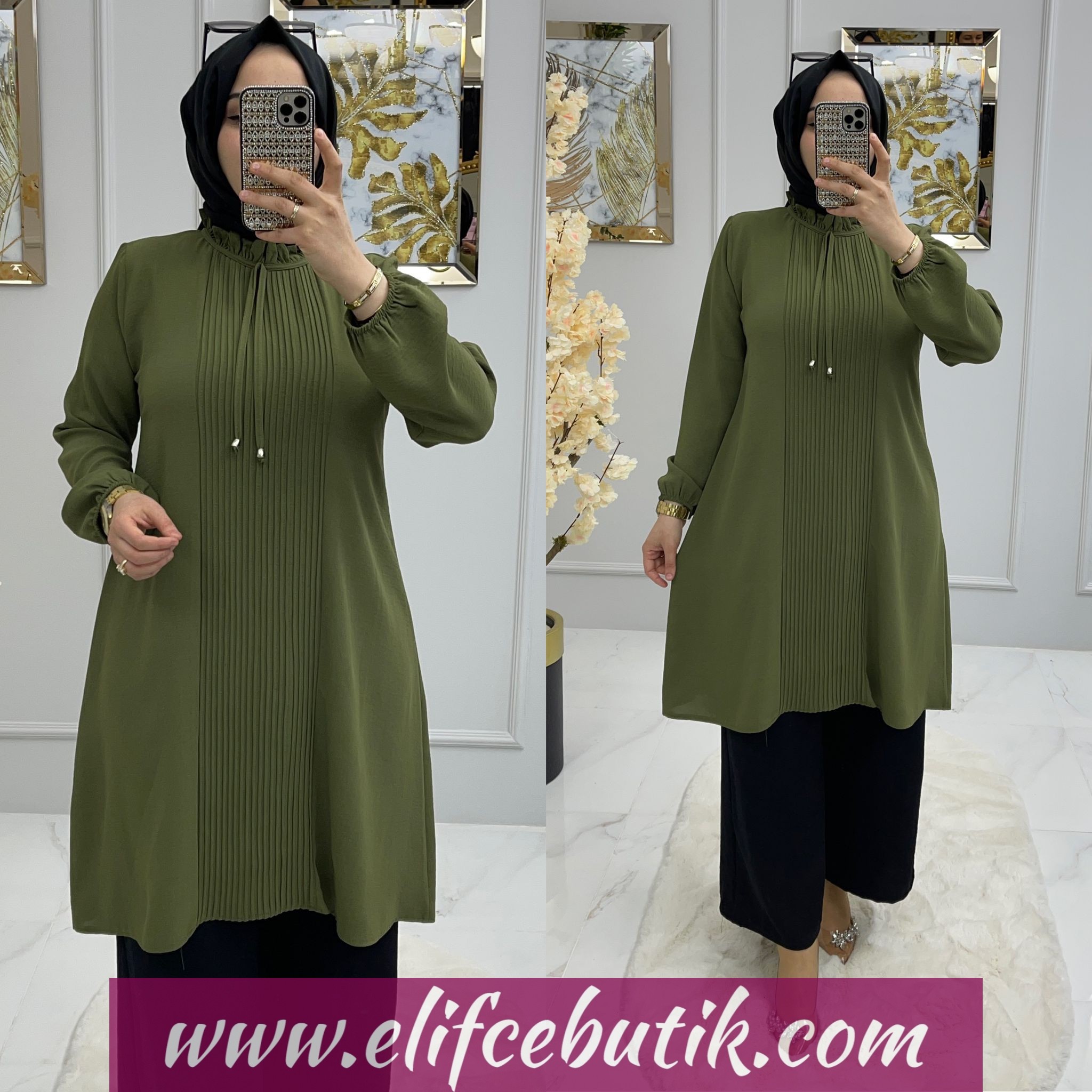Ayrobin kumaş Deniz Tunik
