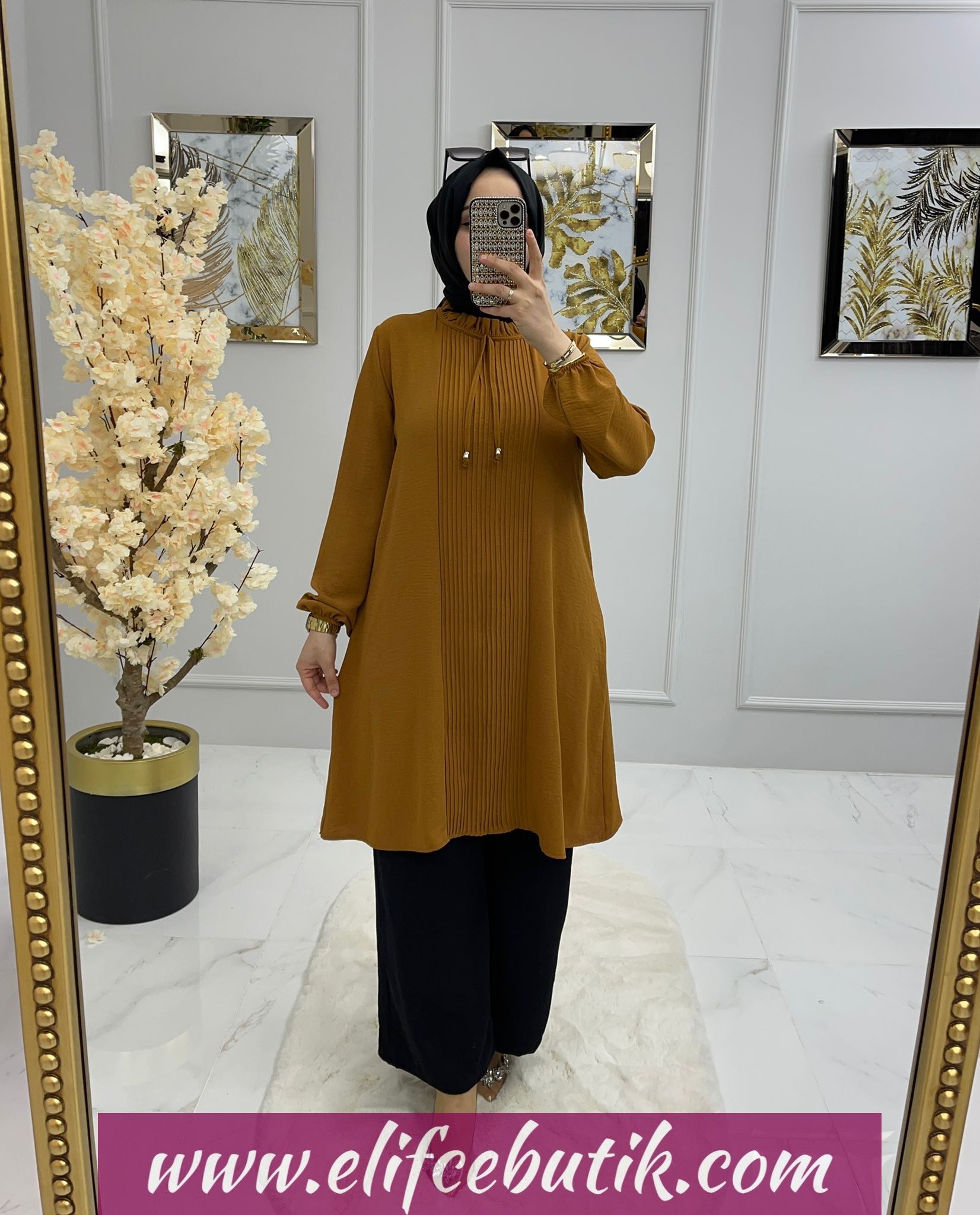 Ayrobin kumaş Deniz Tunik - Görsel 2