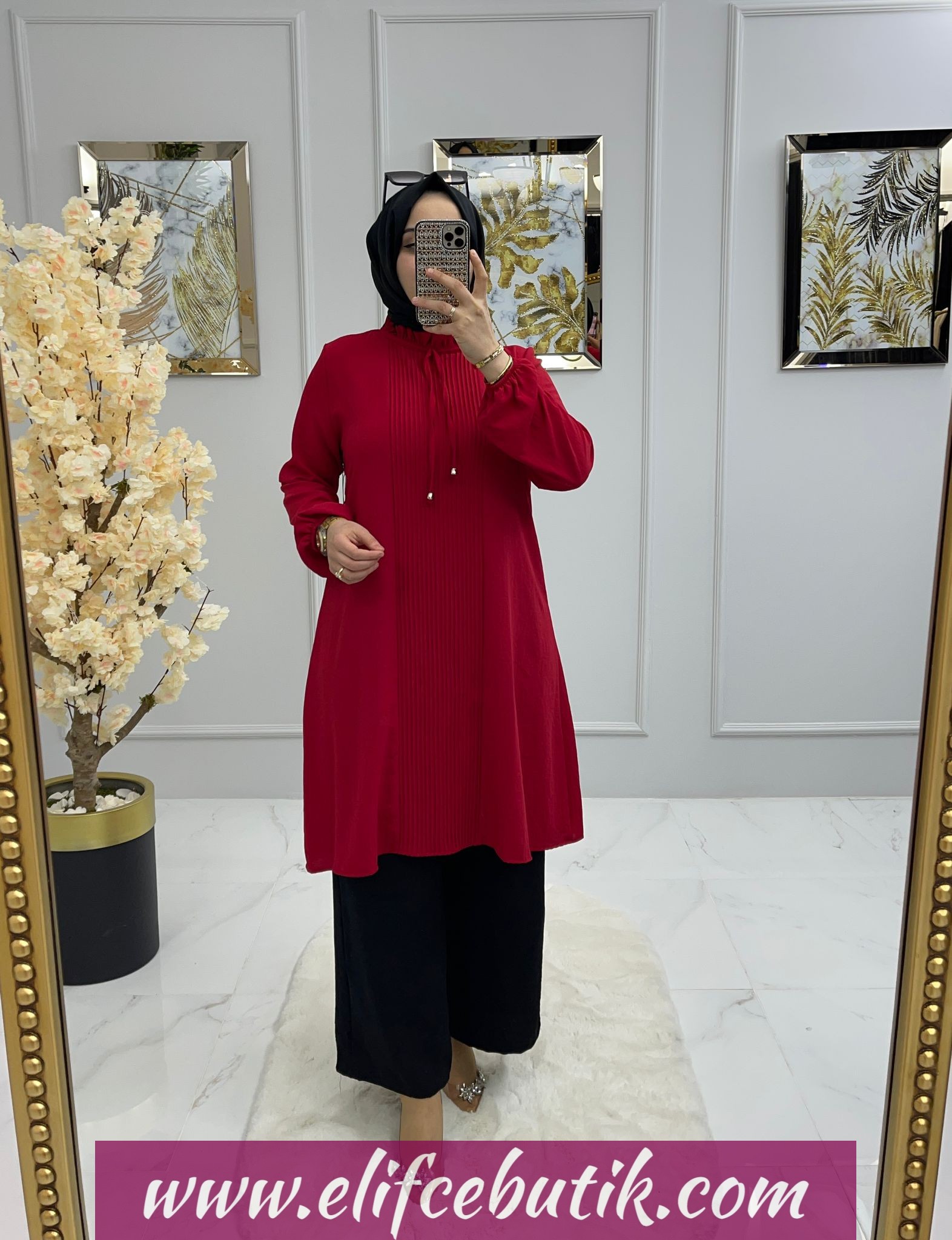 Ayrobin kumaş Deniz Tunik - Görsel 4