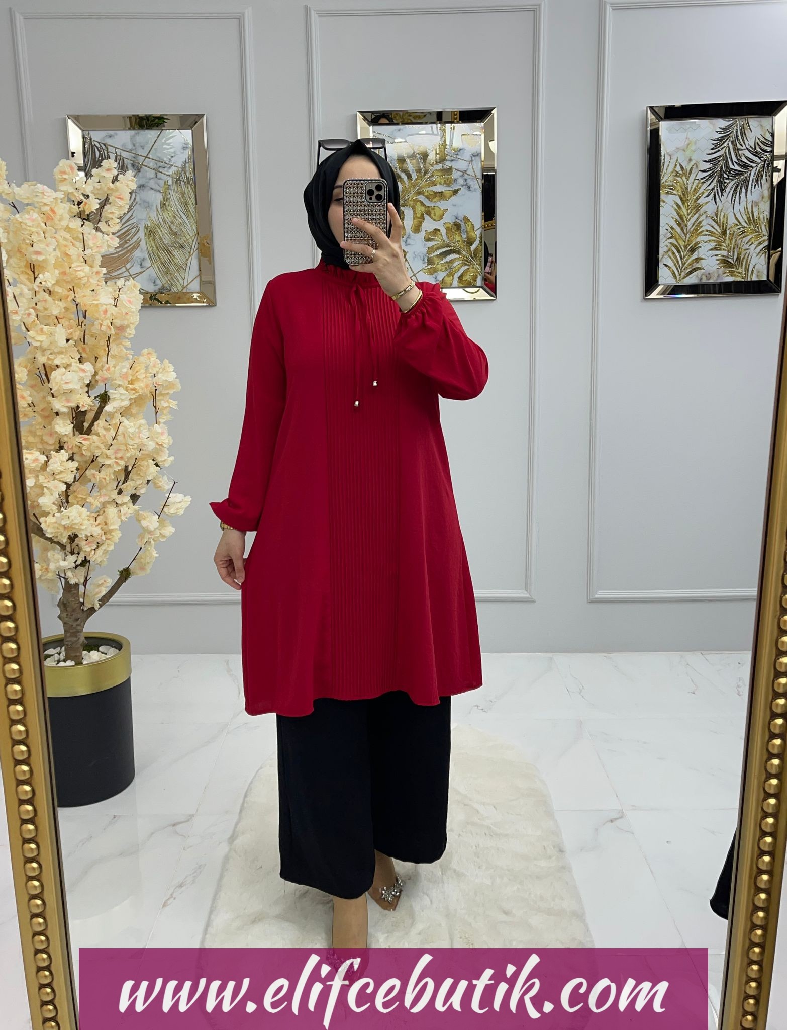 Ayrobin kumaş Deniz Tunik - Görsel 8