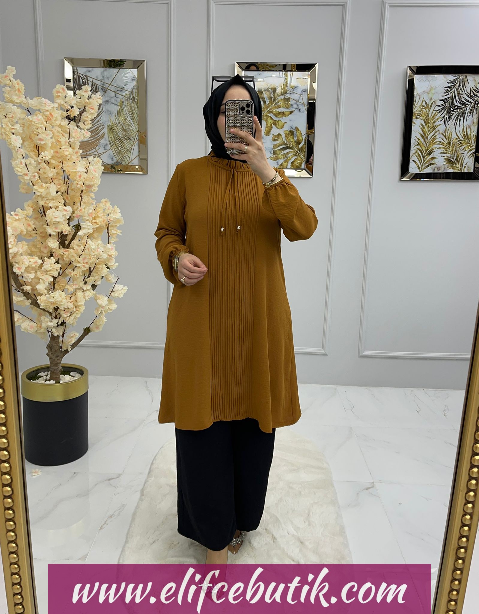 Ayrobin kumaş Deniz Tunik - Görsel 9